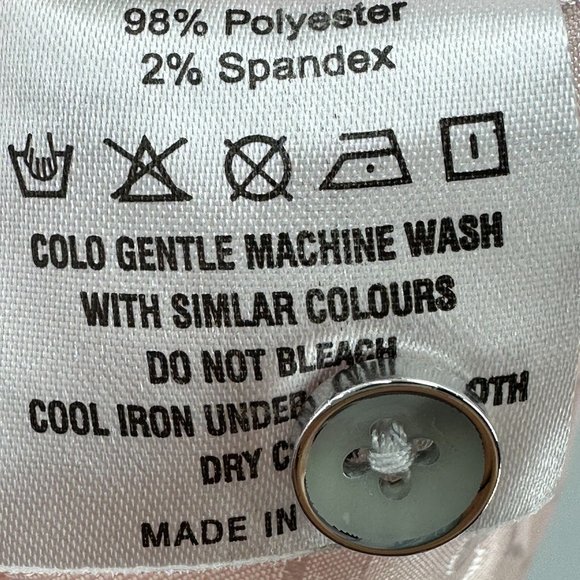 Zeroyaa Shirt Mens Button Down Long Sleeve Lightweight Leaves Pattern Pink XL - Picture 9 of 9